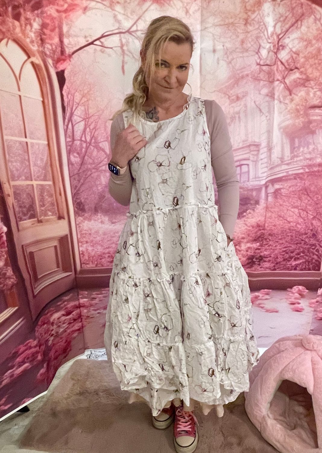 Ewa i Walla SS25 Kleid Jasmina 55890 Flower cotton