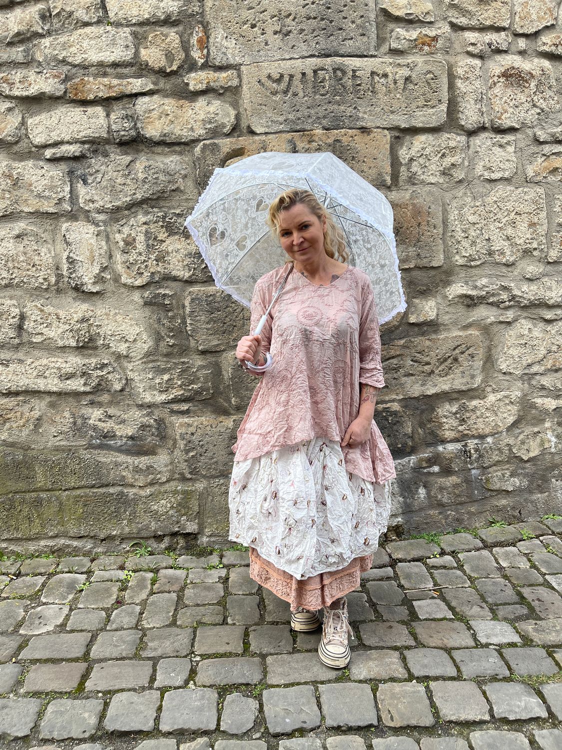 Ewa i Walla SS25 Bluse/ Tunika Jutta 44131 pale mauve