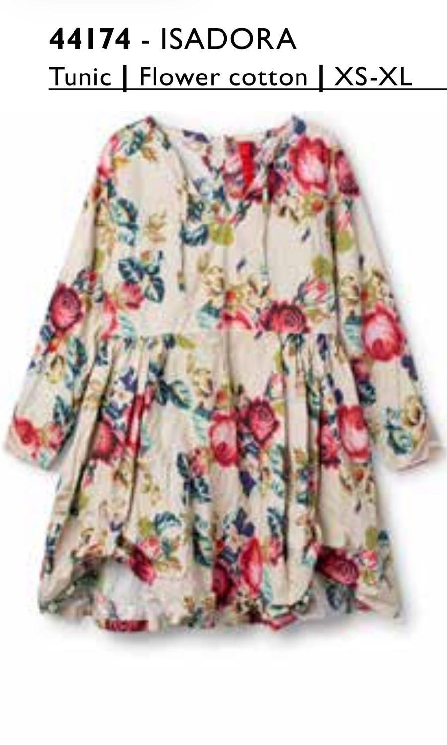 Ewa i Walla AW25 Tunika Isadora 44174 flower cotton