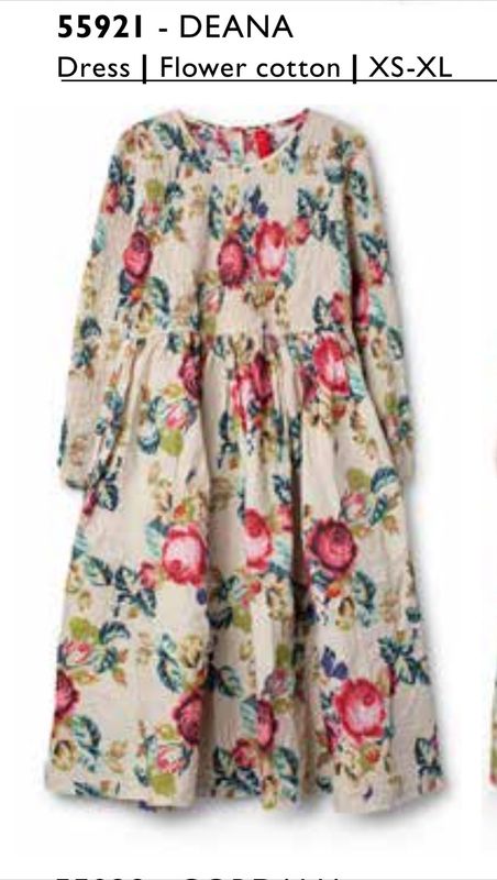 Ewa i Walla Kleid AW25 Deana flower cotton