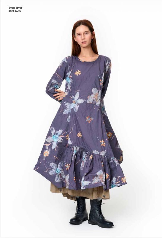 Ewa i Walla Kleid AW25 Elisabeth 55923 flower cotton