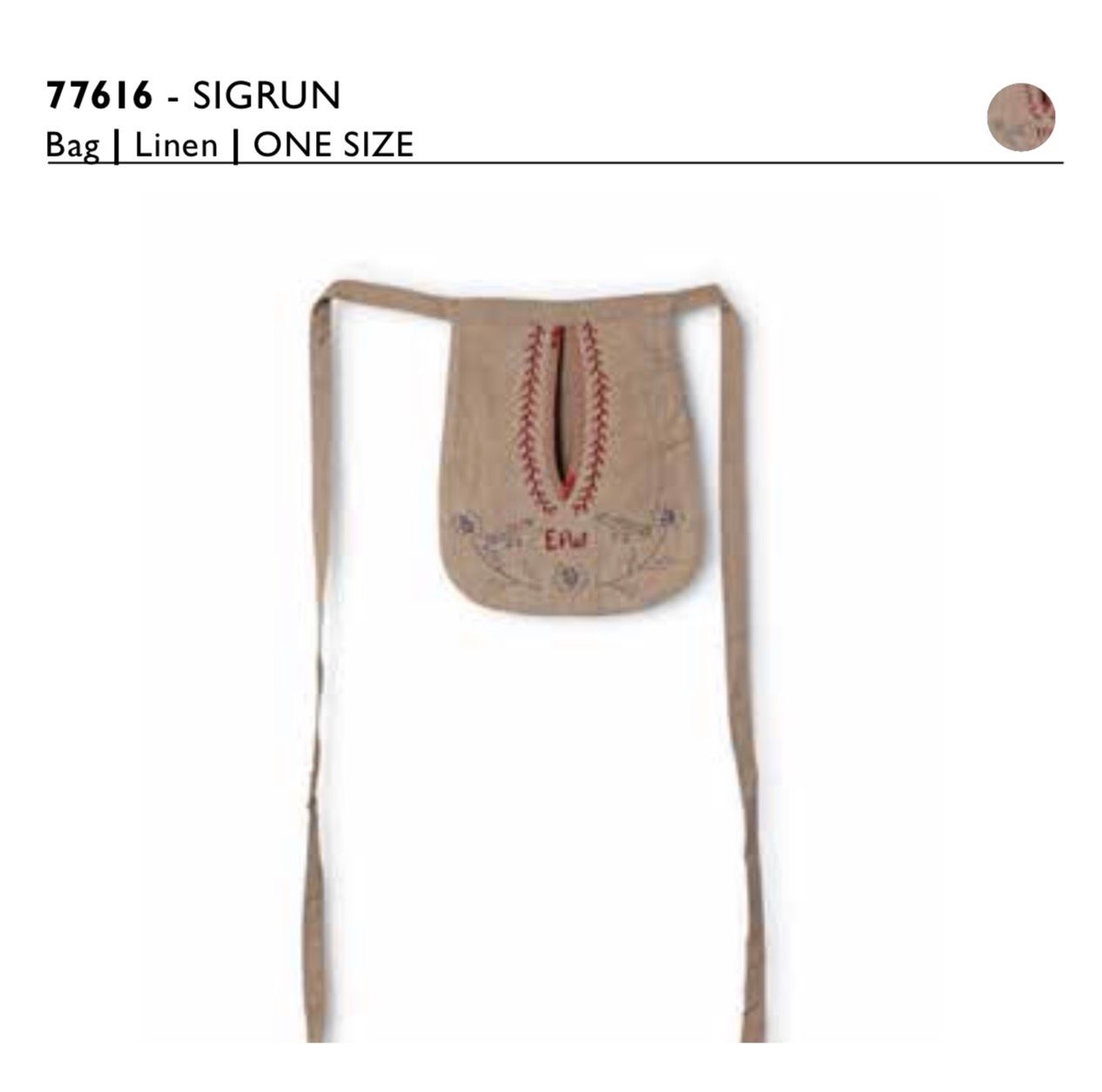 Ewa i Walla Tasche/ Gürtel  AW25 Sigrun 77616 linen