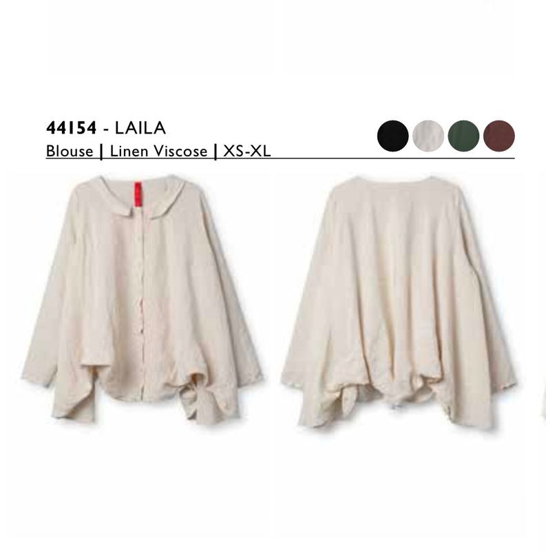 Ewa i Walla Bluse AW25 Laila 44154 Leinen Viskose