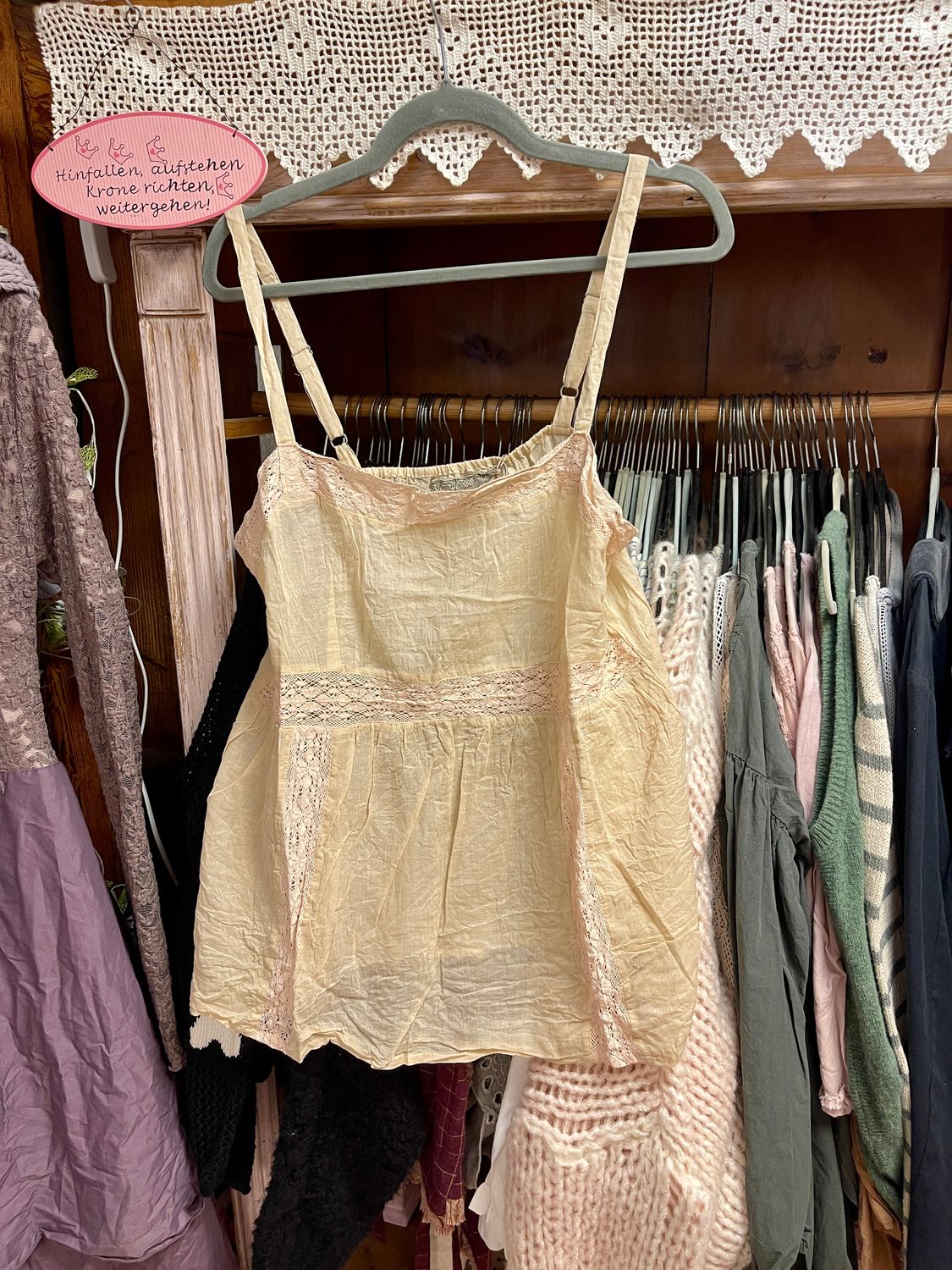 Les Ours Hemd Laura Baumwolle puder rosa/ apricot