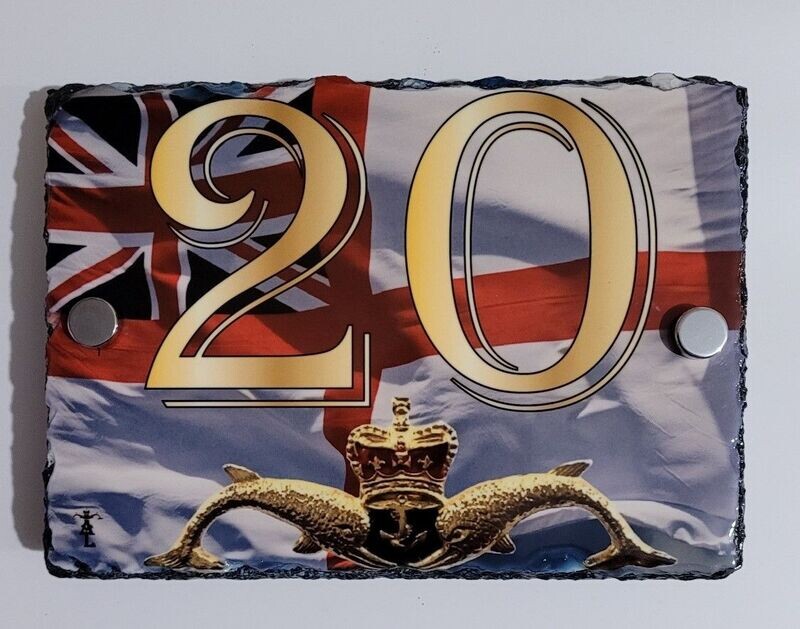 ENSIGN HOUSE NUMBER with Dolphins
