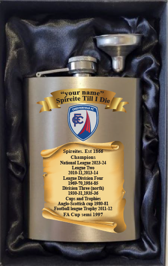 Spireites Scroll of Honour Hip Flask