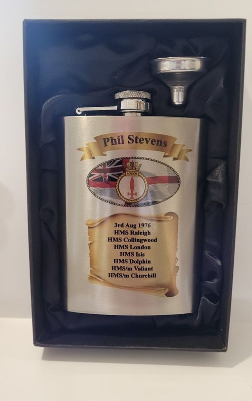 COUNTY CLASS DESTROYER HIP FLASK