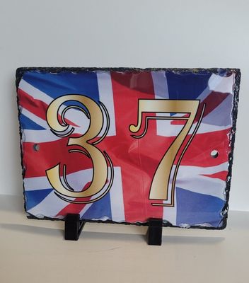 Patriotic Slate House Numbers