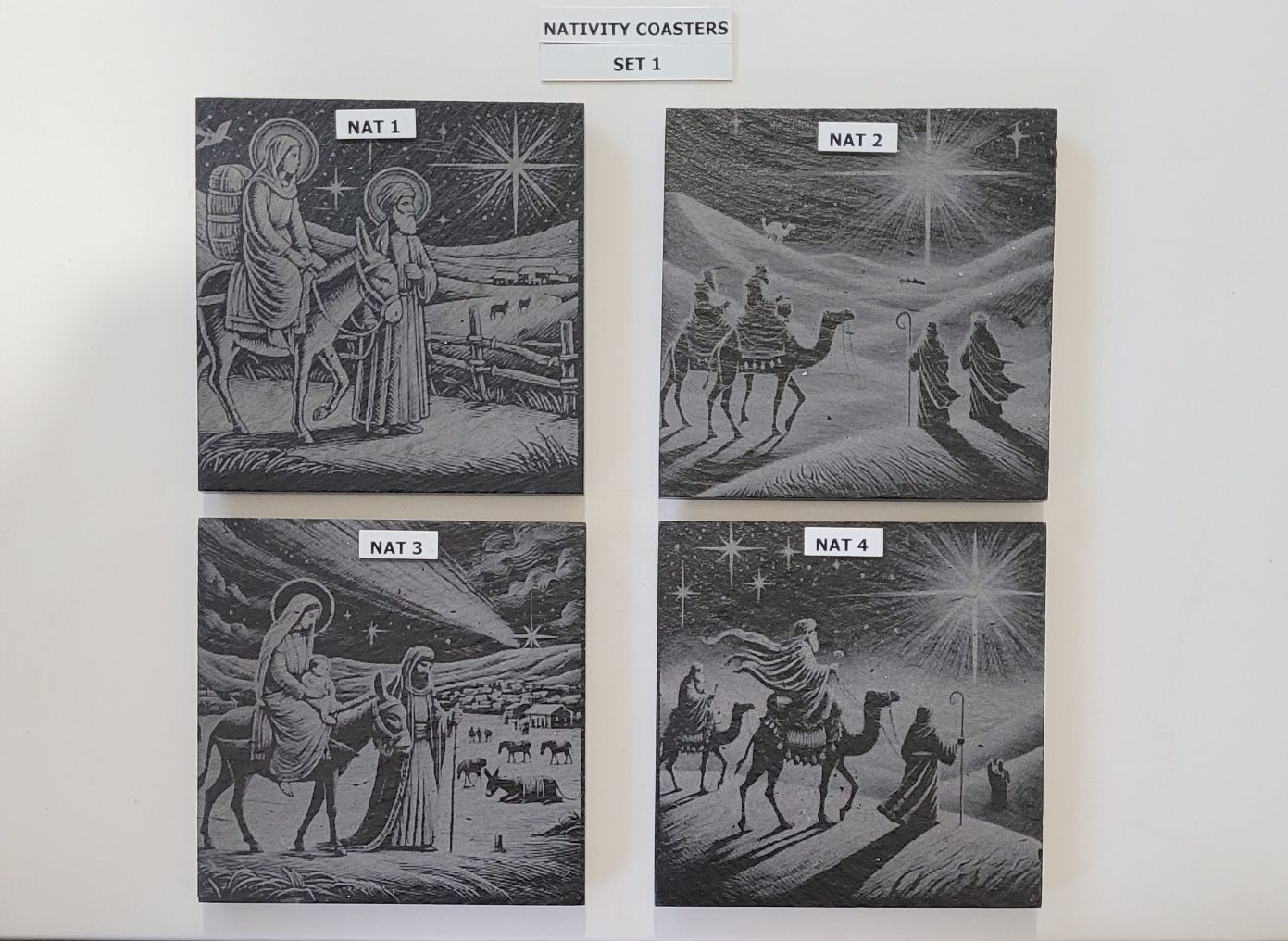 SET1 Nativity Coasters