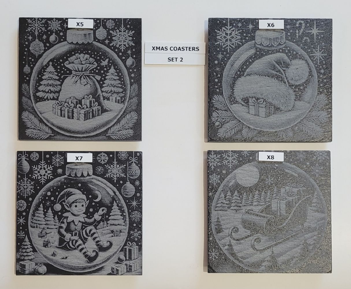 SET2 Xmas  Coasters
