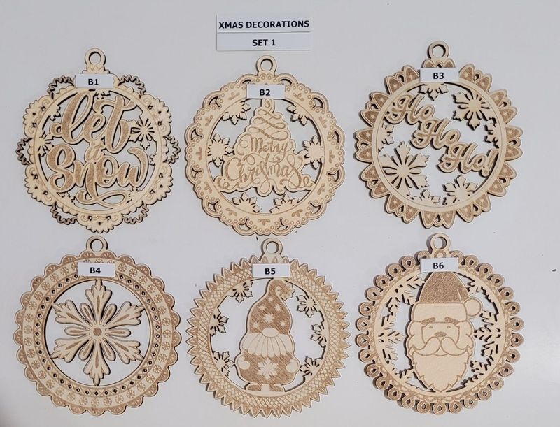 SET 1  Xmas Tree Decorations