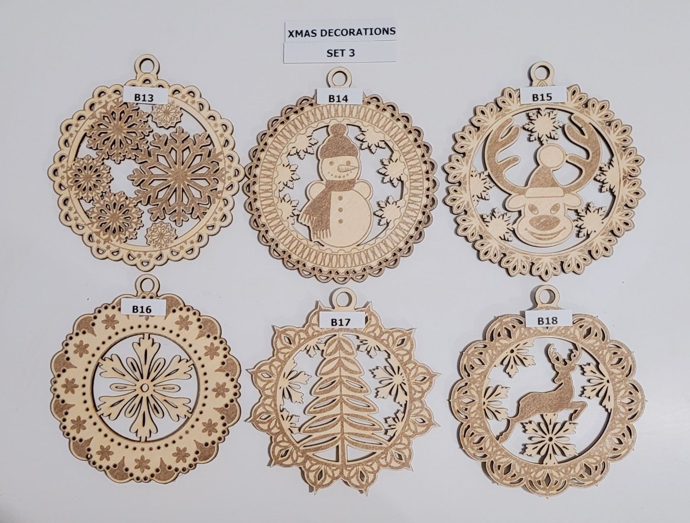 SET 3  Xmas Tree Decorations