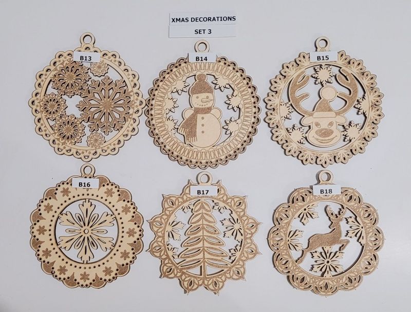 SET 3  Xmas Tree Decorations