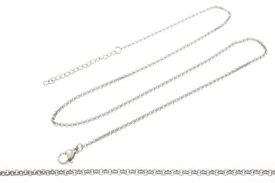 Edelstaal fijne ketting voor hanger 50+10cm ADELINE