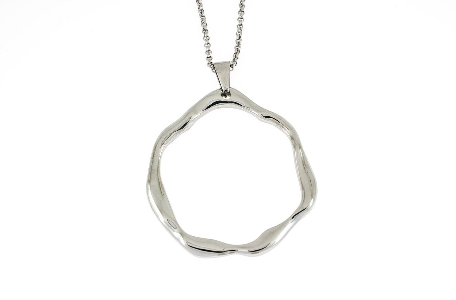 Edelstaal hanger met lange ketting NAOMI
