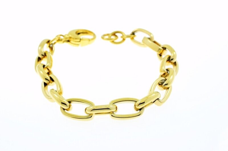 Edelstaal armband verguld met geel goud KIRSTEN