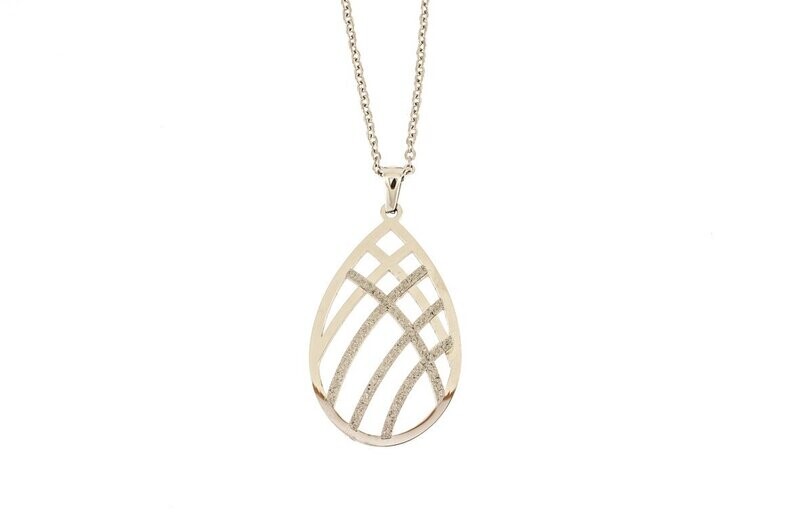 Edelstaal hanger met ketting GRACE