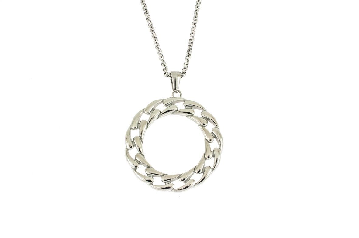Edelstaal hanger met ketting model AVA
