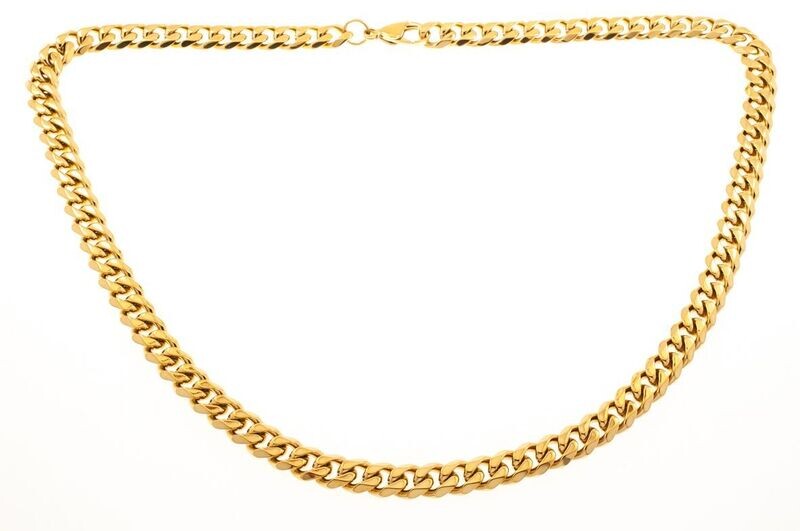 Edelstaal collier verguld met geel goud model DONNA Edelstaal collier verguld met geel goud model DONNA