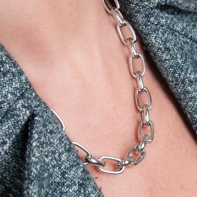 Staal - witgoud - zilver KLEUR