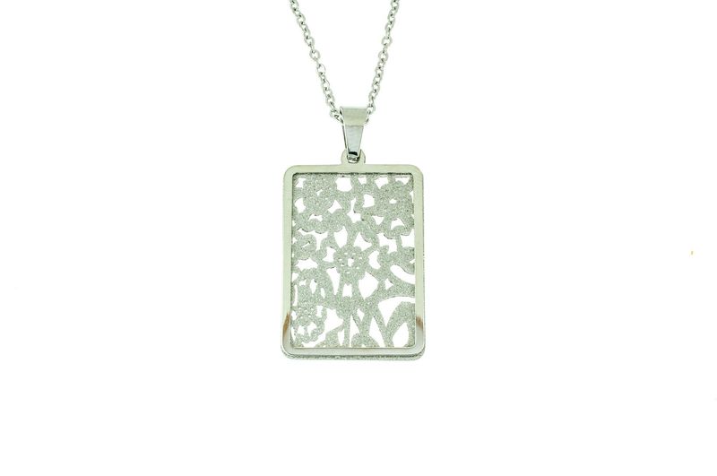 Edelstaal RVS hanger met ketting model JOSY