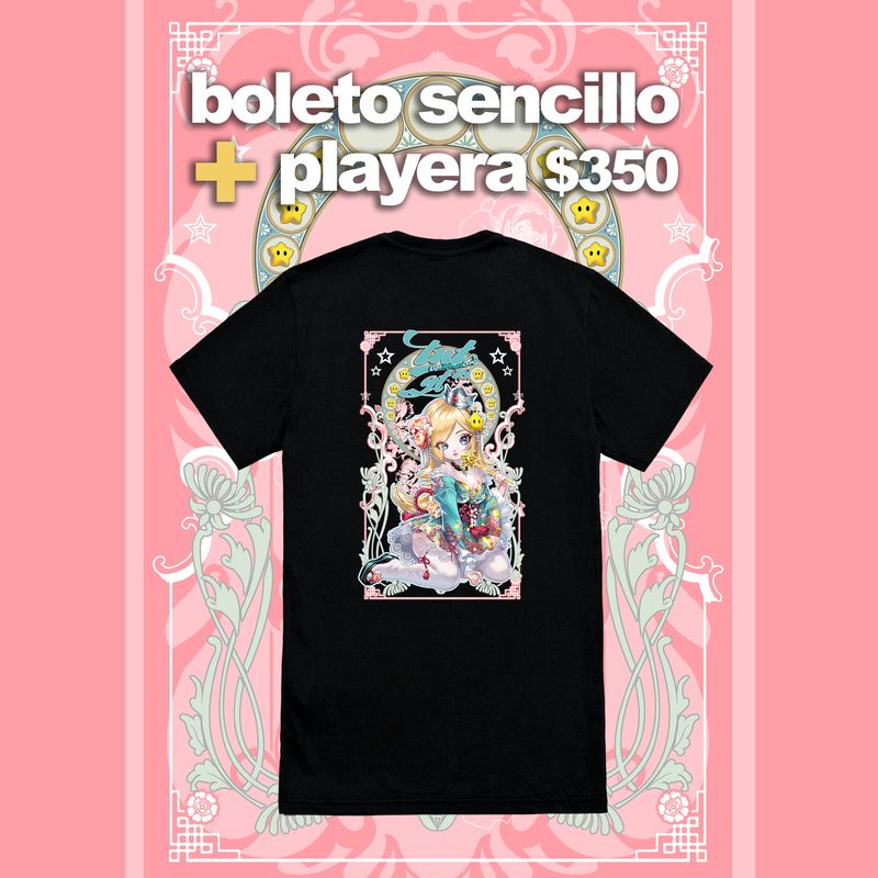 Playera chica y boleto personal tntgt18