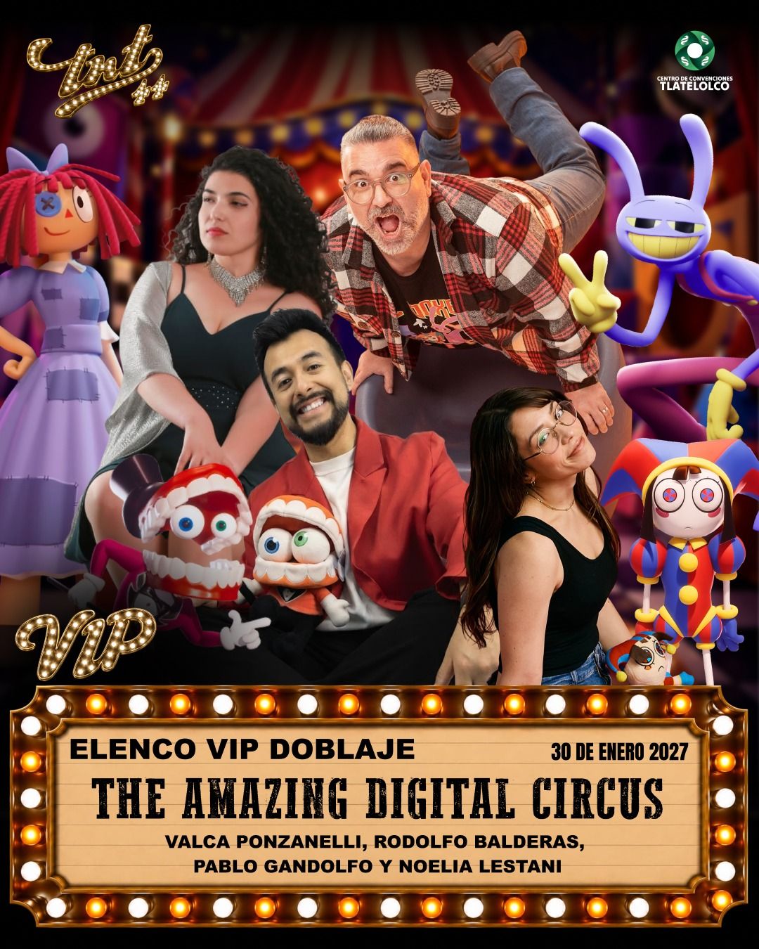 Doblaje Digital Circus tnt44 pase preferente 30 enero 2027