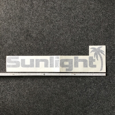 Sunlight Logo Aufkleber Graumet./schwarz „NEU“