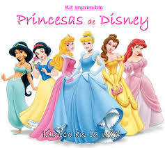 Kit imprimible de las princesas Disney