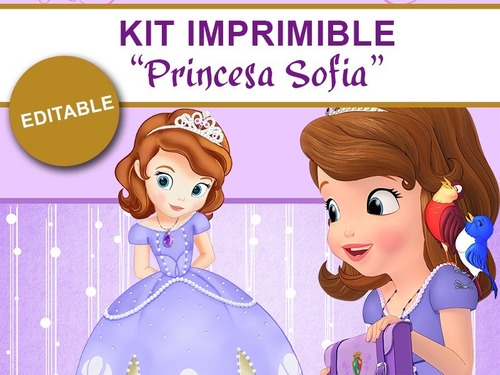 Kit imprimible de Princesa Sofía