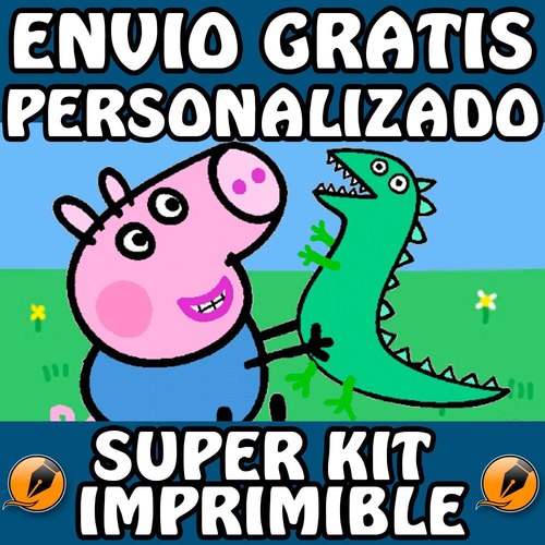 Kit imprimible de George Pig 