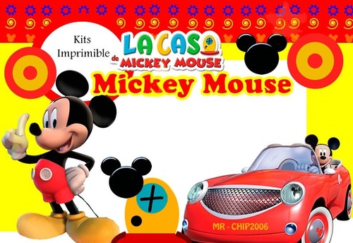 Kit imprimible de Mickey Mouse