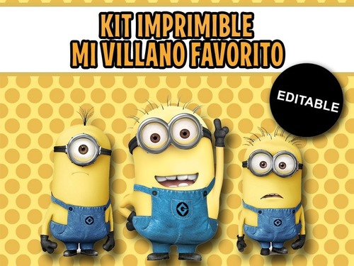 Kit imprimible de Los Minions