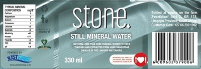 Label Stone Still Mineral Water 330ml