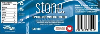 Label Stone Carbonated Mineral Water 330ml