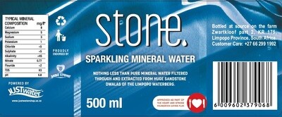 Label Stone Carbonated Mineral Water 500ml
