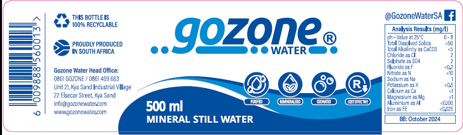 Label Gozone NMW Still 500ml