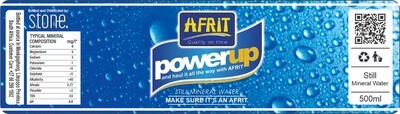 Label Afrit Still Mineral Water 500ml