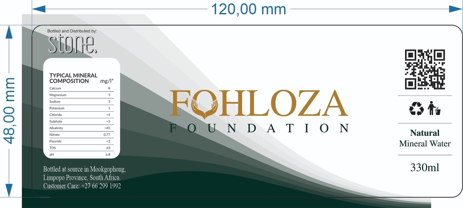 Label Fohloza Still Mineral Water 500ml
