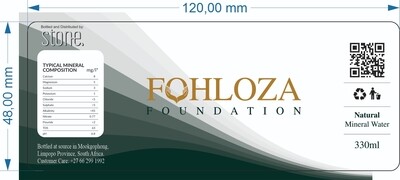 Label Fohloza Still Mineral Water 500ml