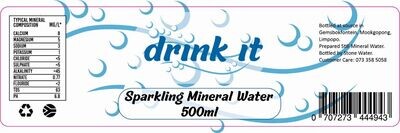 Label Drink-it Carbonated Mineral Water 500ml