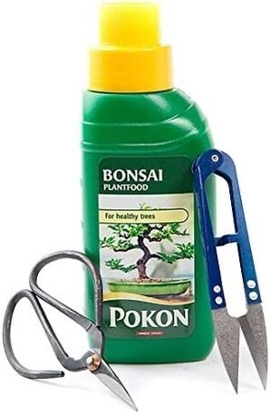 Bonsai BIO trąšos + žirklutės D9 + žirklutės lapams
