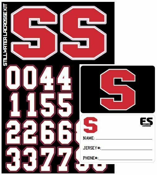 Helmet Decals with Bag Tag