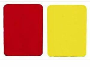 Ref Card Set Yellow/Red