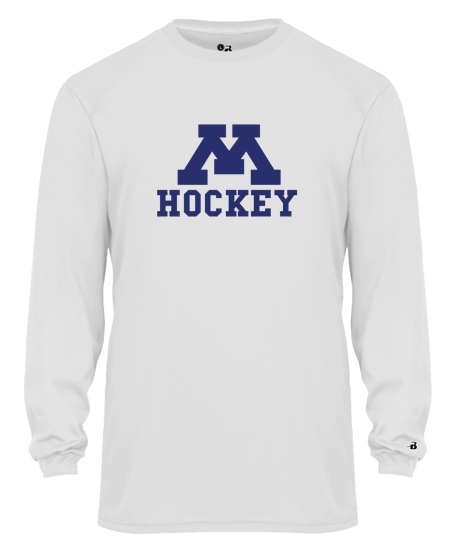 Performance Long Sleeve Tee White - Youth & Men