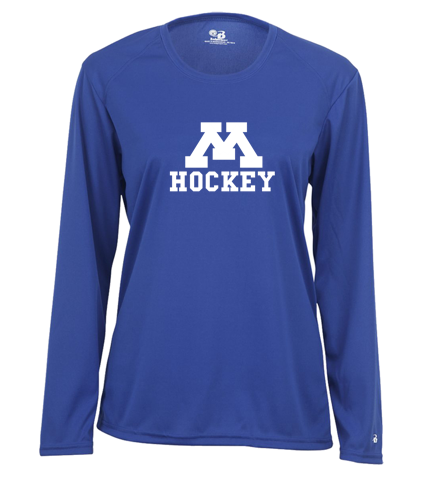 Performance Long Sleeve Tee Royal - Youth & Women