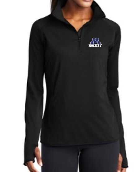 1/4 Zip Black - Women