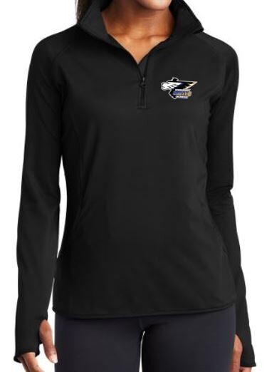 1/4 Zip Black - Women
