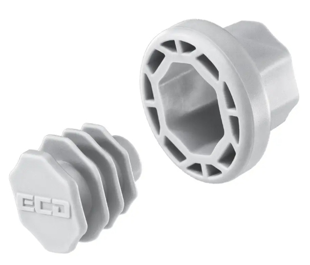 ECD Sliding End Cap White