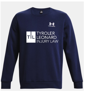 UA Icon Fleece Crew Men - Navy